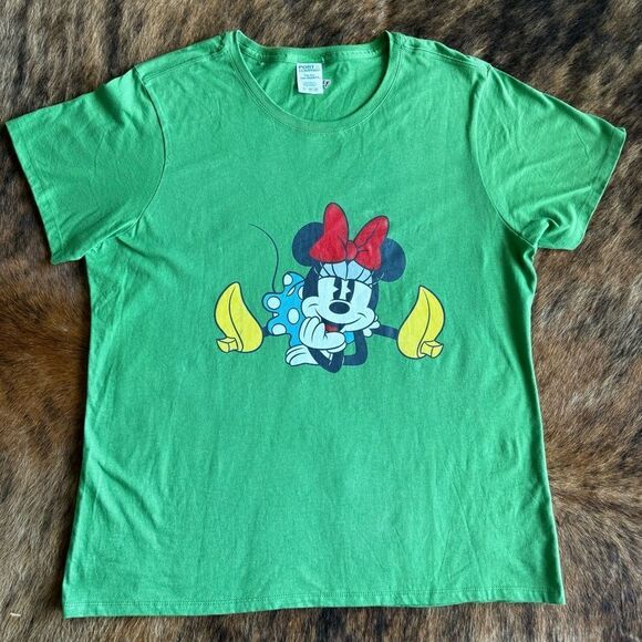 Vintage Disney Minnie Mouse Green T-Shirt - Picture 1 of 6